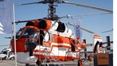 Ka-32A11M Yangın Söndürme Helikopteri, 4.000 litre su ve 400 litre yangın köpüğü taşıma kapasitesiyle IDEX 2025'te sergilenecek.